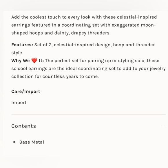 Free people my lucky moons and stars earrings set - Picture 5 of 12